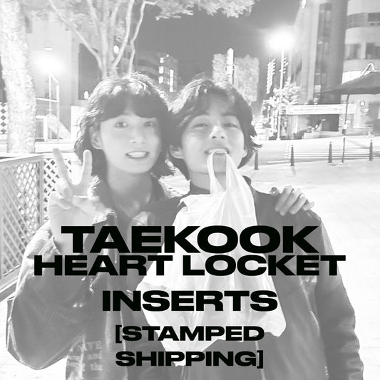 TAEKOOK HEART LOCKET INSERT [STAMPED SHIPPING]