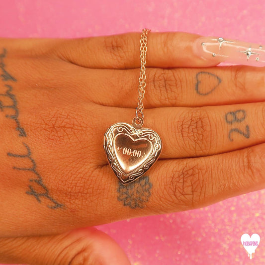 ♡Limited Edition♡ Rose Gold 00:00 Heart Locket
