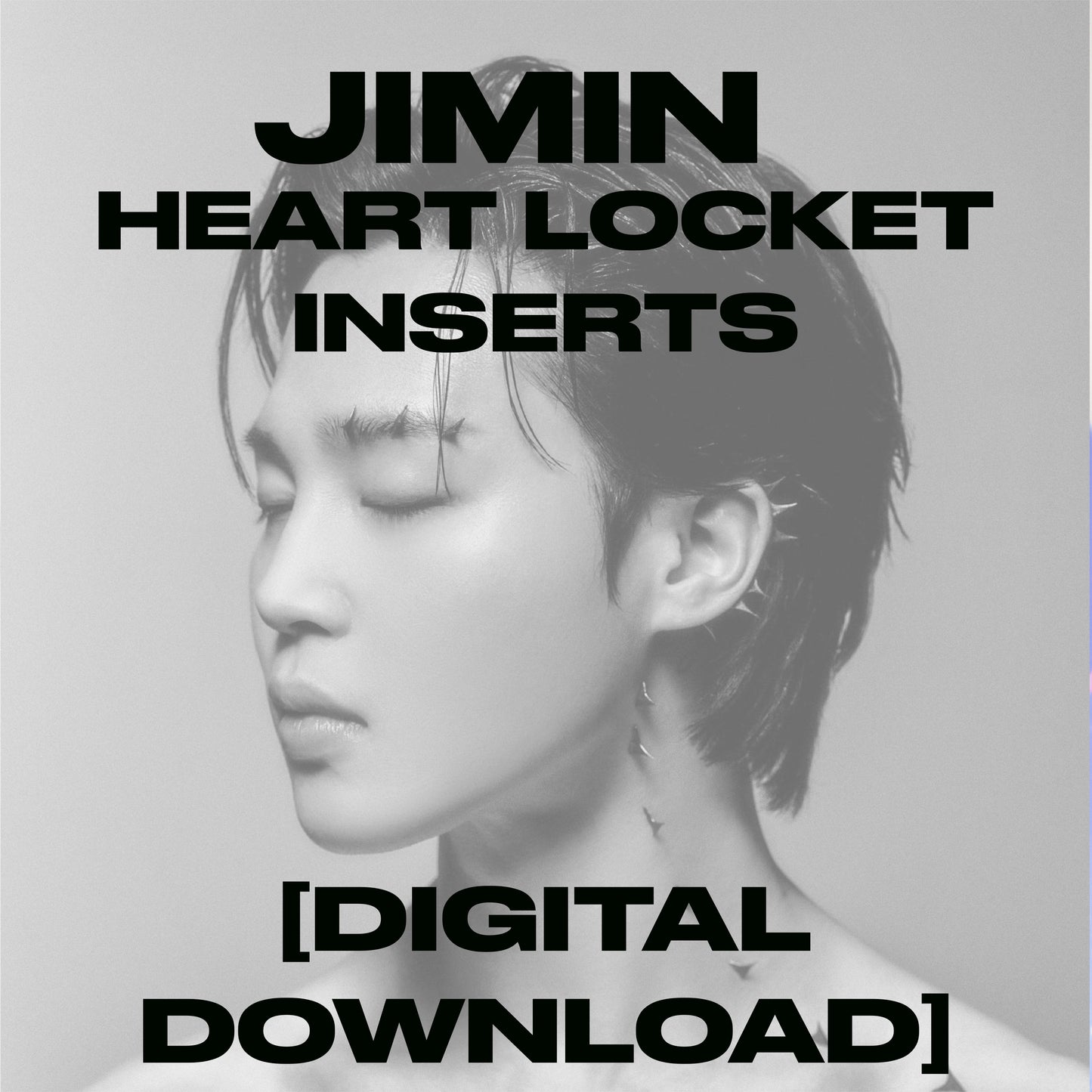 Jimin Heart Locket Inserts [DIGITAL DOWNLOAD]
