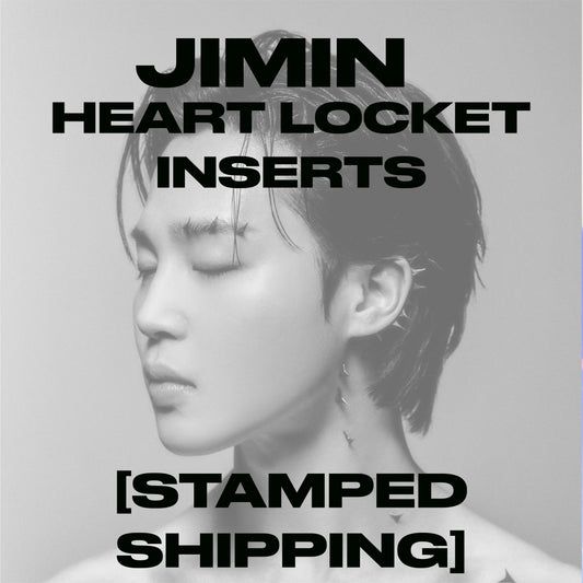 Jimin Heart Locket Inserts [STAMPED SHIPPING]