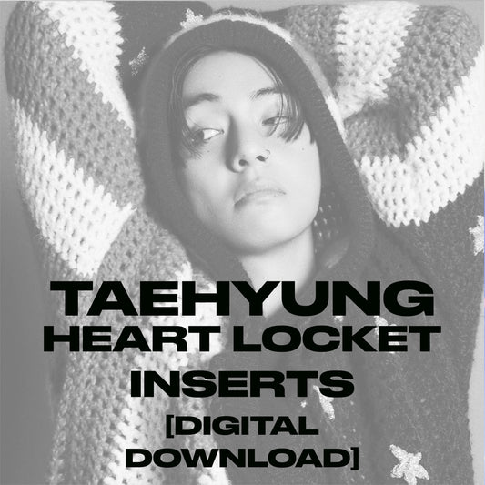 Taehyung Heart Locket Inserts [DIGITAL DOWNLOAD]